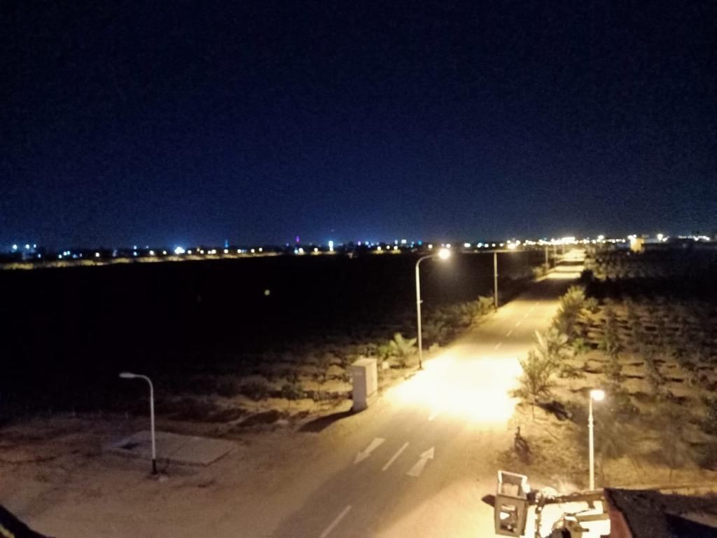 Road lighting installation