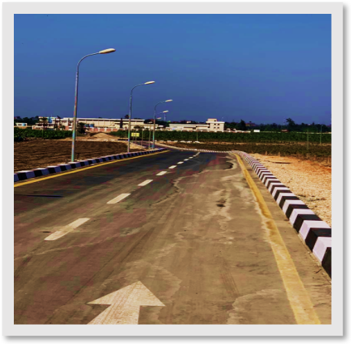 Road and highway lighting installation